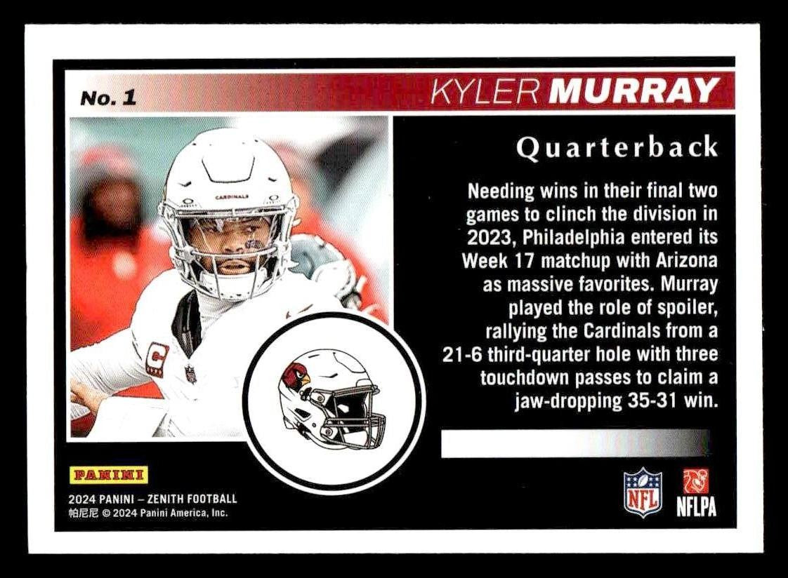 2024 Panini Zenith #1 Kyler Murray
