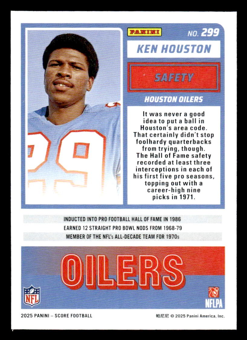 2025 Score #299 Ken Houston