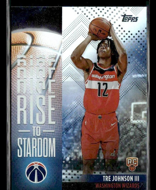 2025-26 Topps #RTS-6 Tre Johnson III Rise to Stardom Rainbow Foilboard