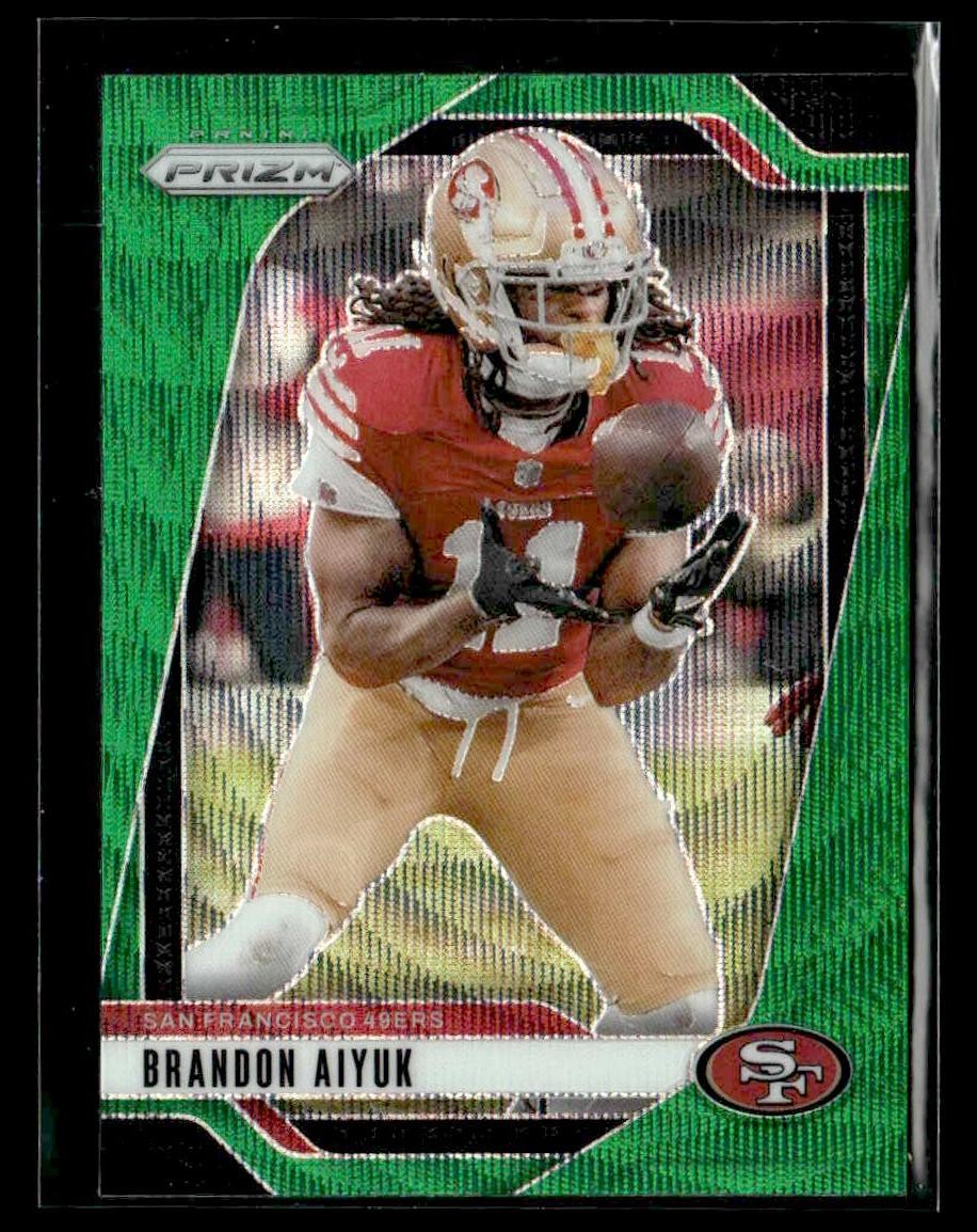 2024 Panini Prizm #251 Brandon Aiyuk Green Wave