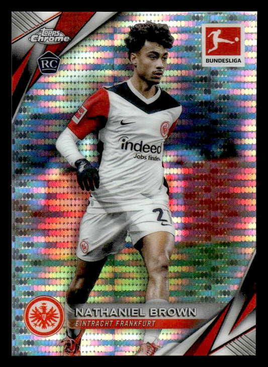 2025 Topps Chrome Bundesliga #29 Nathaniel Brown Pulsar Refractor