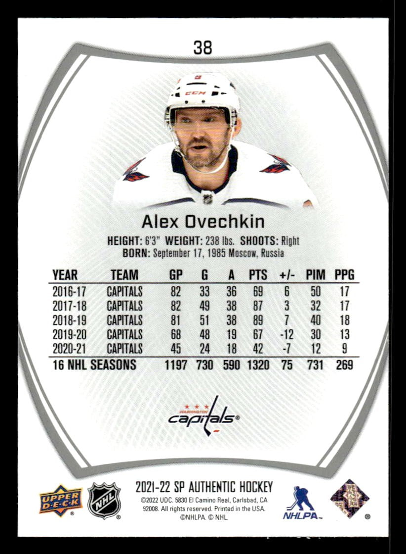 2021-22 SP #38 Alex Ovechkin