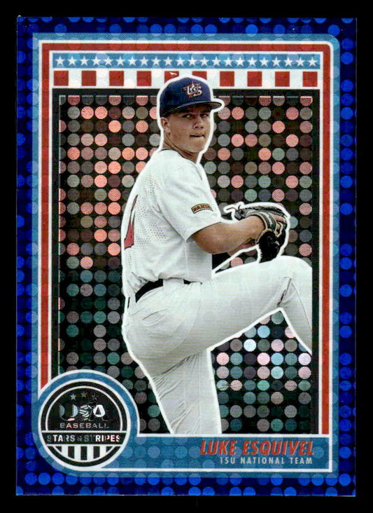 2025 Panini Stars and Stripes USA Baseball #61 Luke Esquivel Blue #/149