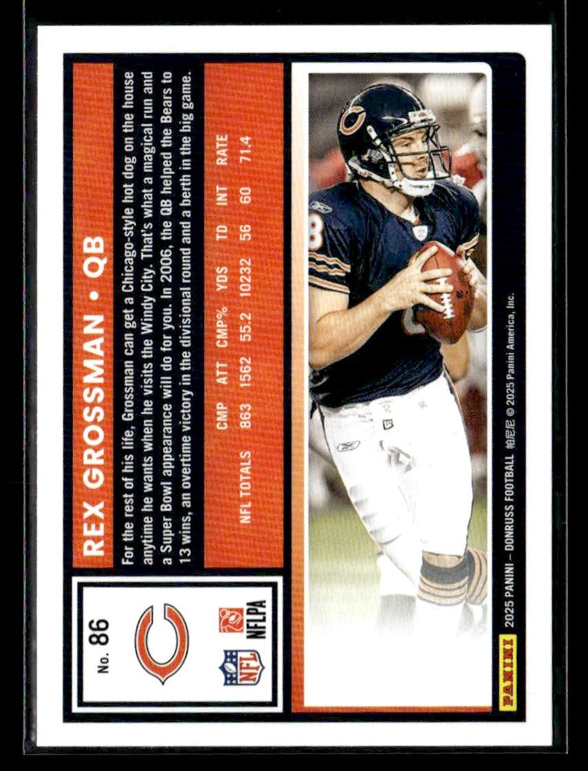 2025 Donruss #86 Rex Grossman