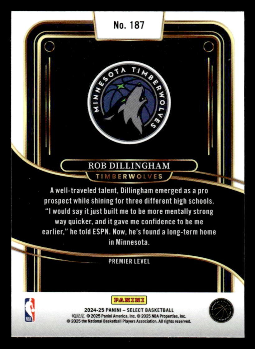 2024-25 Panini Select #187 Rob Dillingham