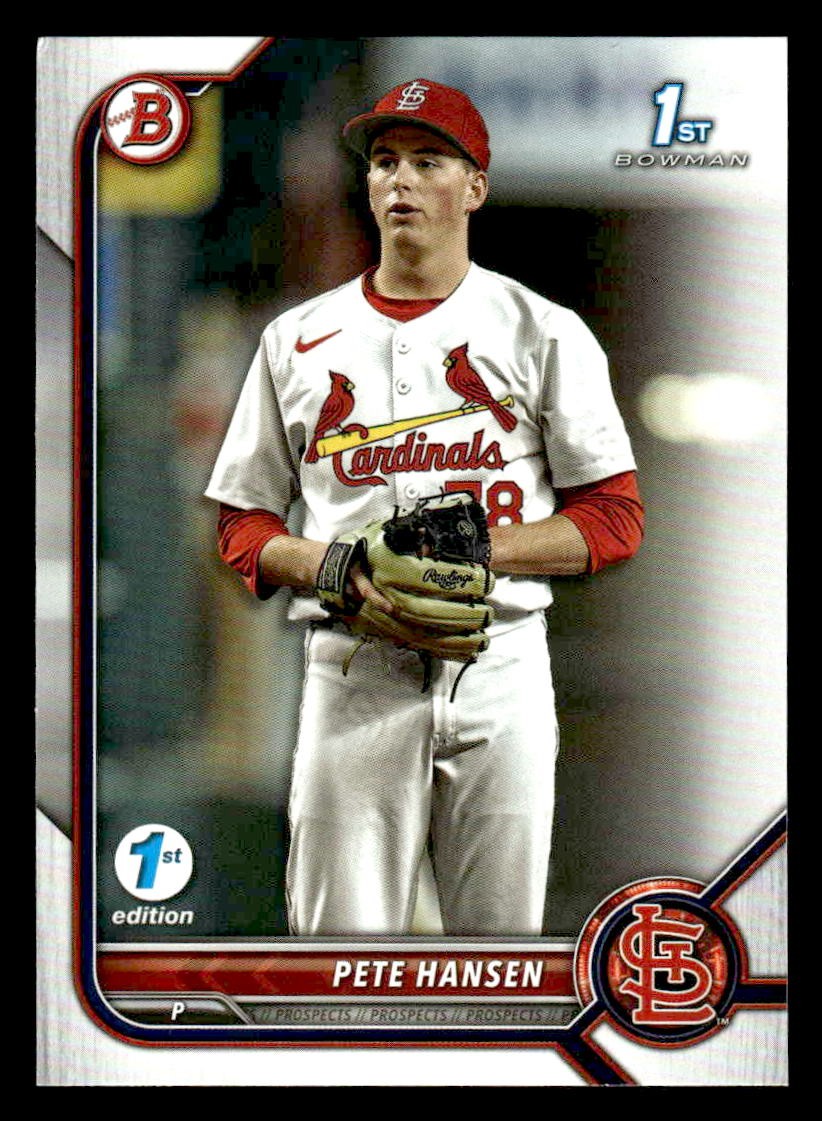 2022 Bowman Draft 1st Edition #BD-128 Pete Hansen