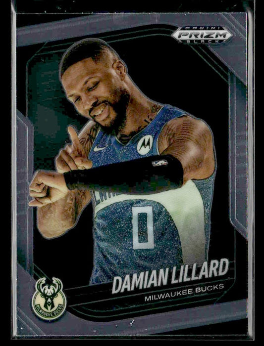 2024-25 Panini Prizm Black #91 Damian Lillard
