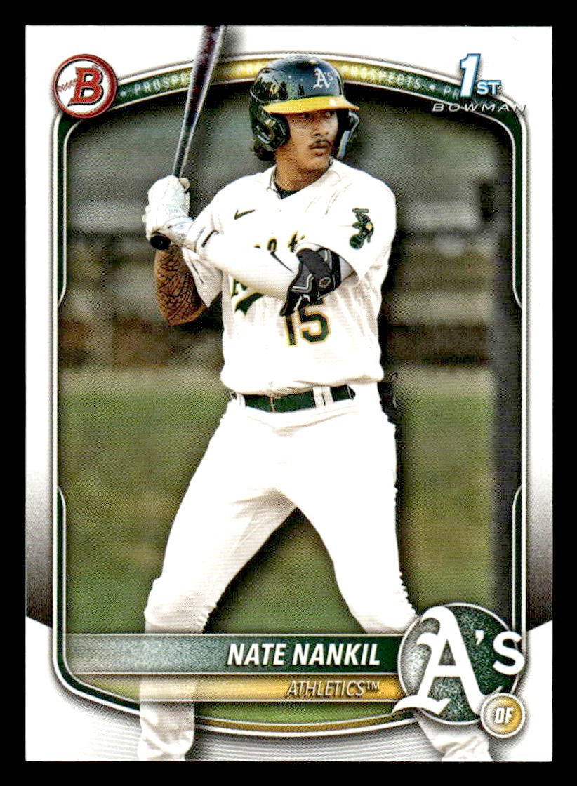 2025 Bowman #BP-102 Nate Nankil Prospects