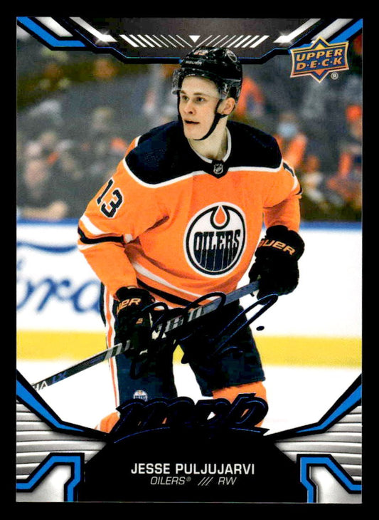 2022-23 Upper Deck MVP #180 Jesse Puljujarvi Blue Script