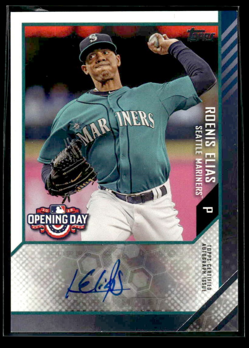 2015 Topps Opening Day #ODA-RE Roenis Elias Autographs