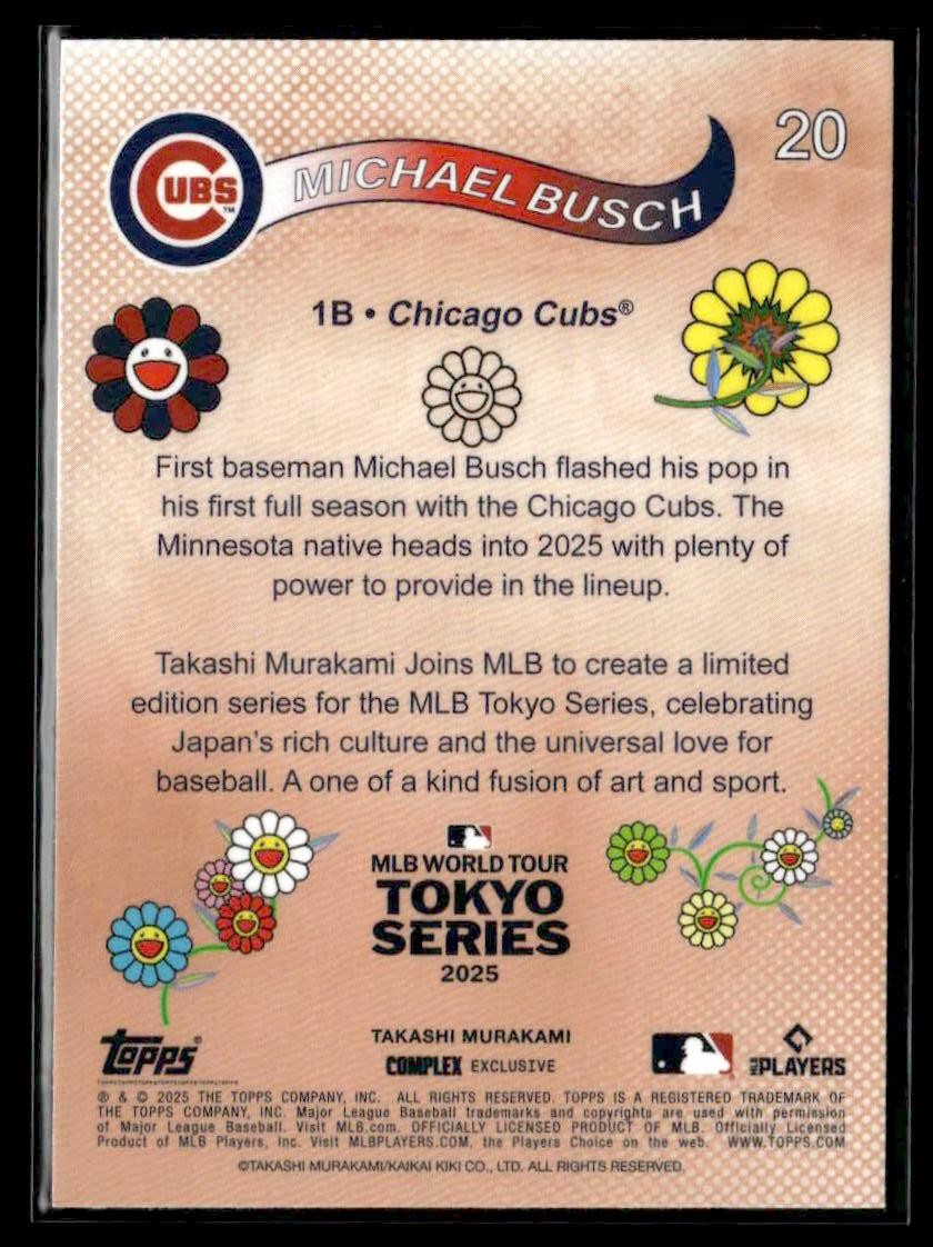 2025 Topps MLB World Tour Tokyo Series Takashi Murakami #20 Michael Busch