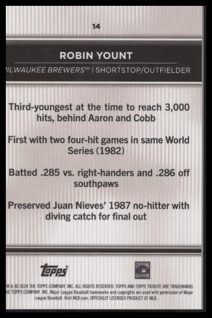 2024 Topps Tribute #14 Robin Yount