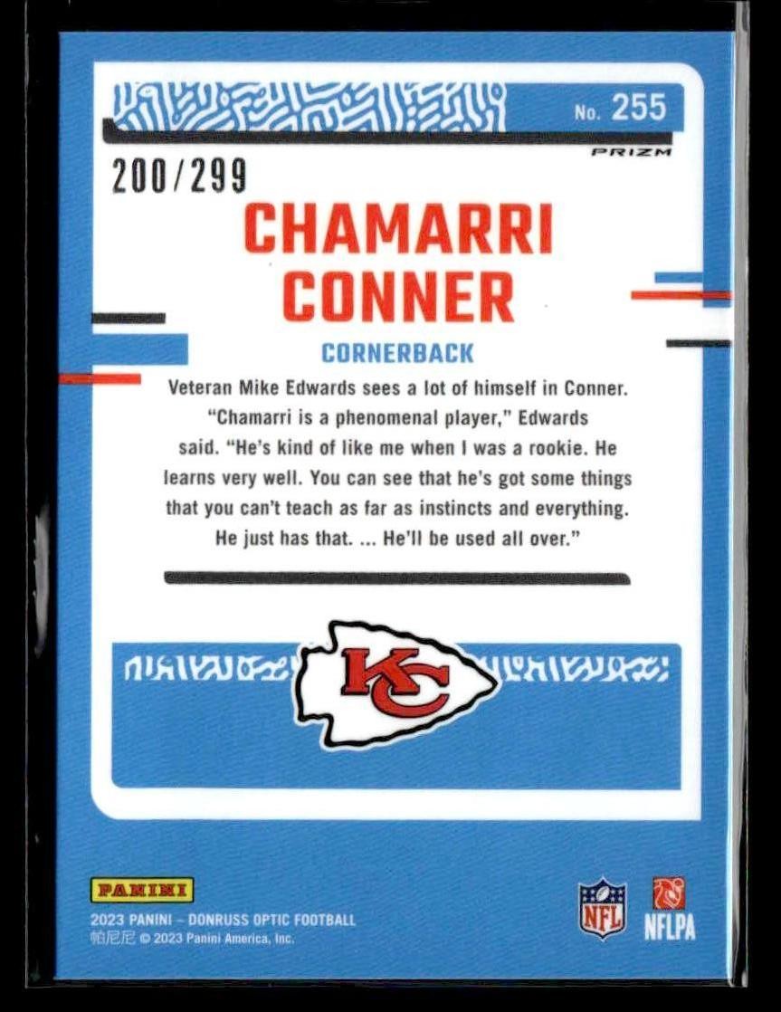2023 Donruss Optic #255 Chamarri Conner Aqua #/299