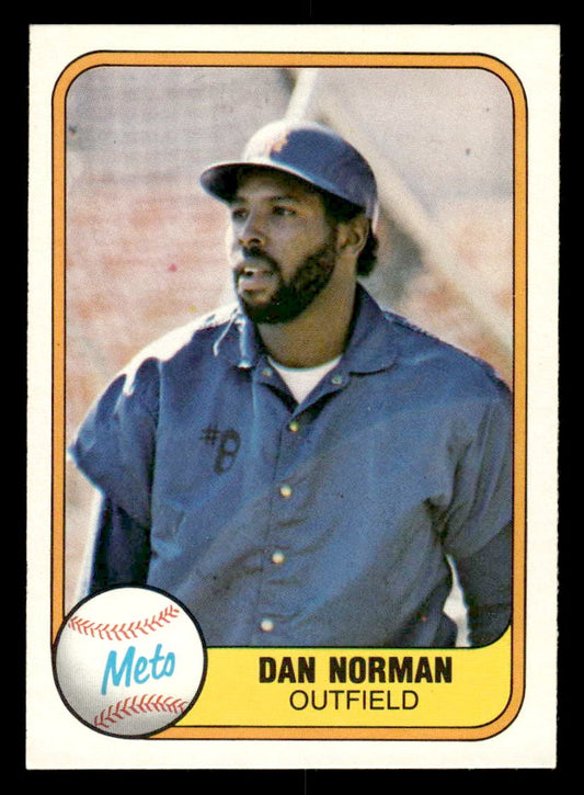 1981 Fleer #337 Dan Norman