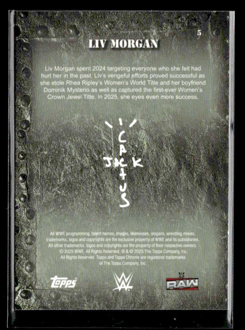 2025 Topps Chrome WWE x Cactus Jack #5 Liv Morgan