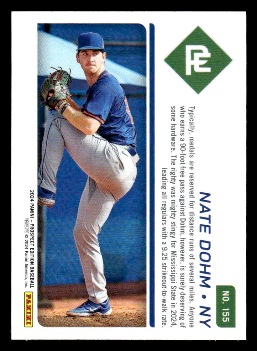2024 Panini Prospect Edition #155 Nate Dohm