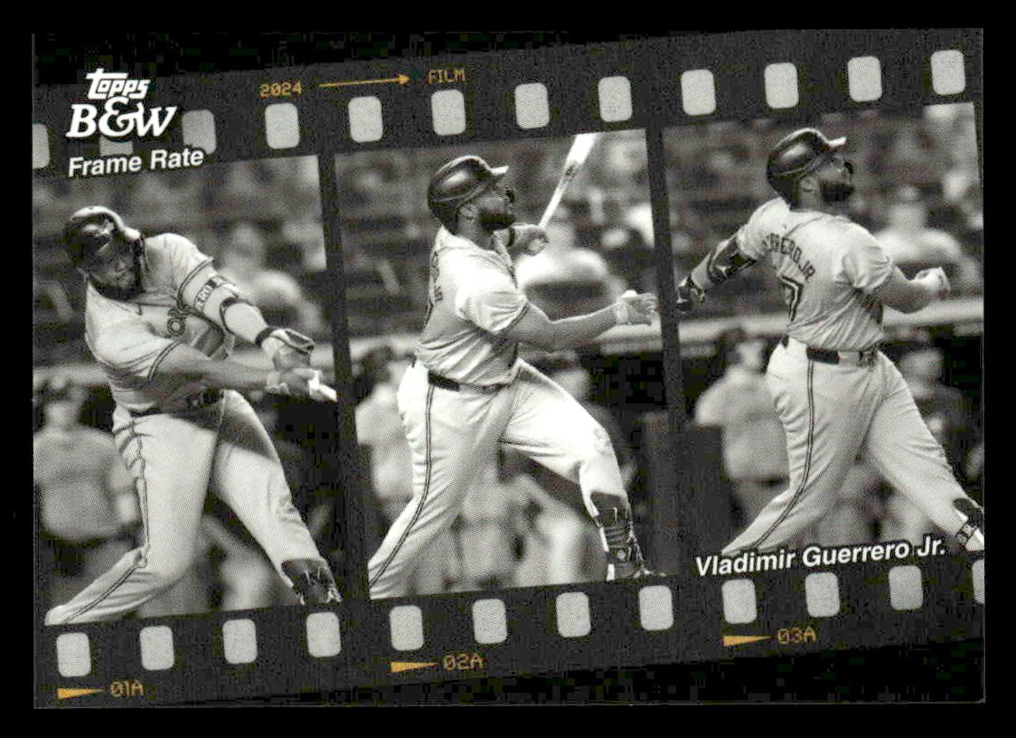 2024 Topps Black & White #FR1 Vladimir Guerrero Jr. Frame Rate