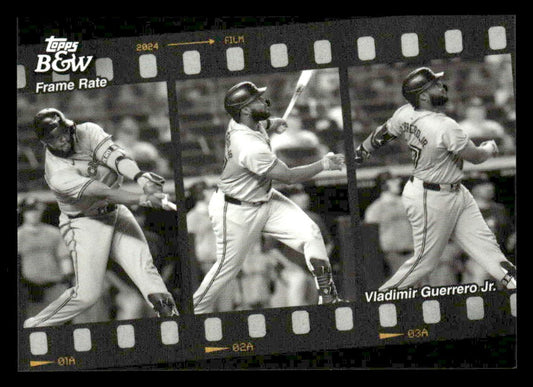 2024 Topps Black & White #FR1 Vladimir Guerrero Jr. Frame Rate