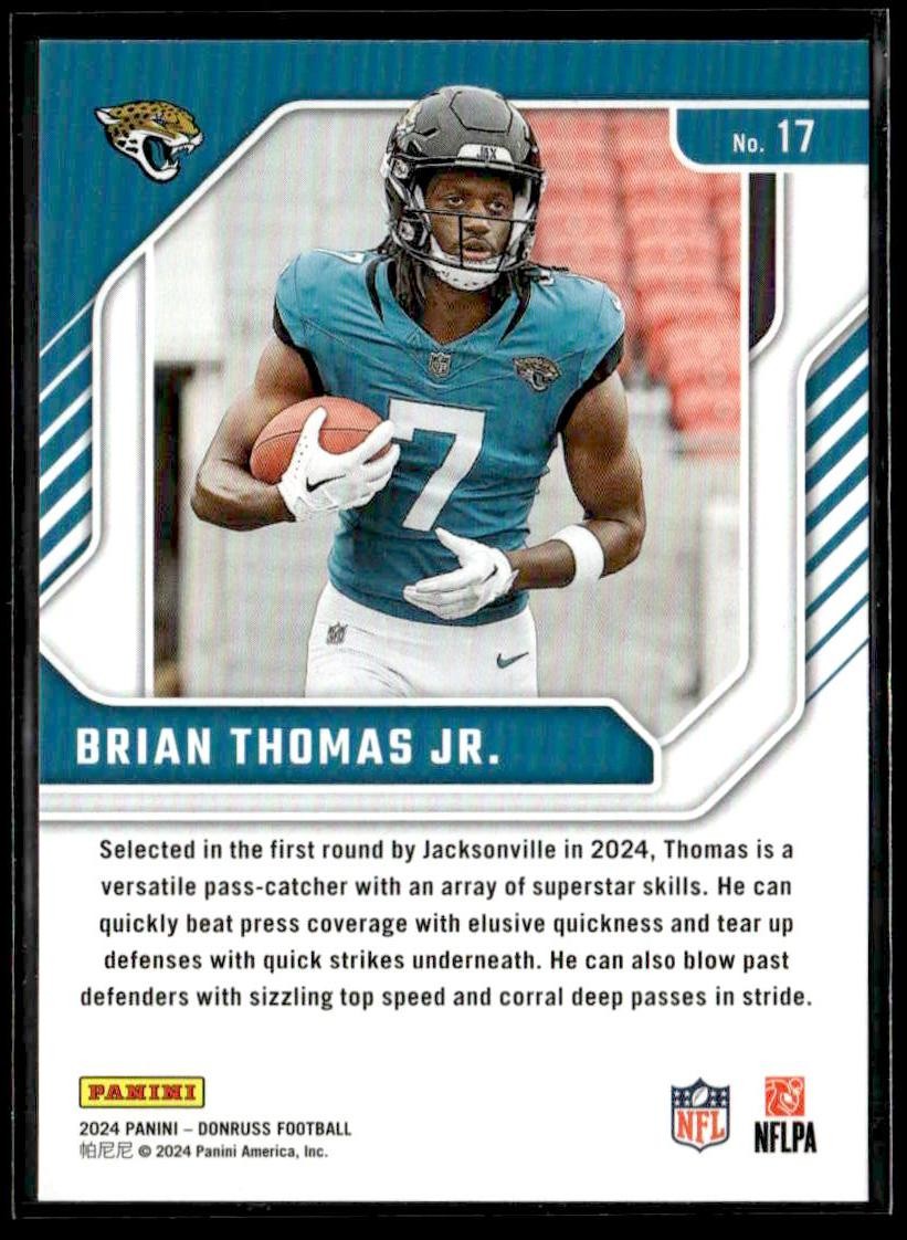 2024 Donruss #17 Brian Thomas Jr. The Elite Series Rookies