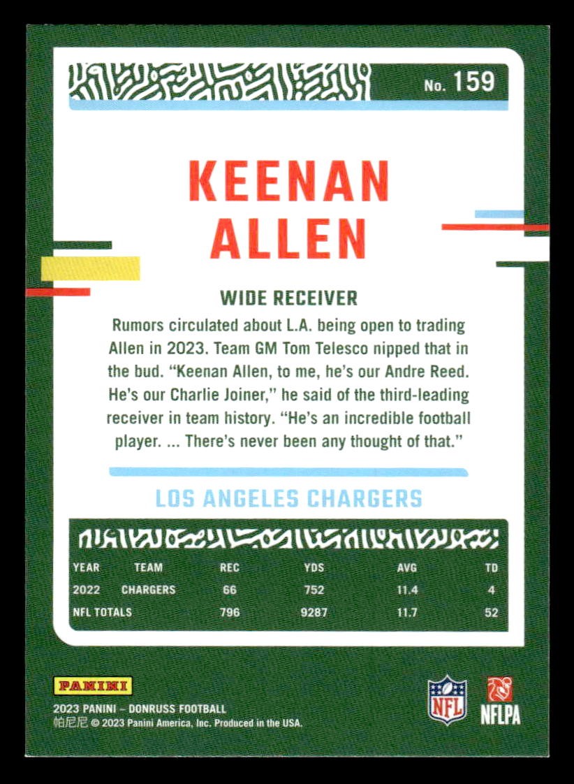 2023 Donruss #159 Keenan Allen