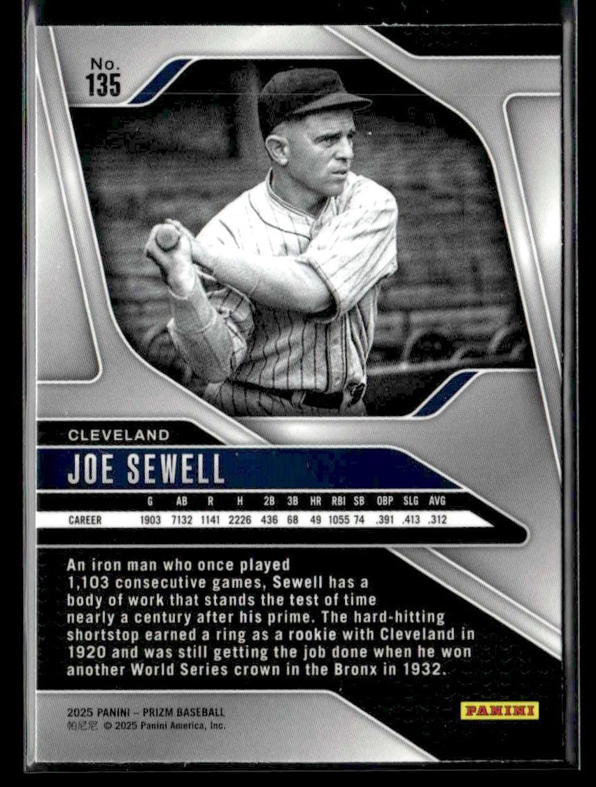 2025 Panini Prizm #135 Joe Sewell