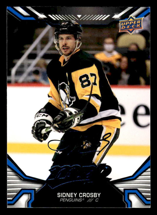 2022-23 Upper Deck MVP #218 Sidney Crosby Blue Script