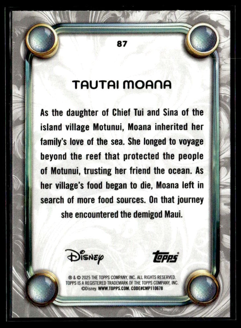 2025 Topps Disney Wonder #87 Tautai Moana