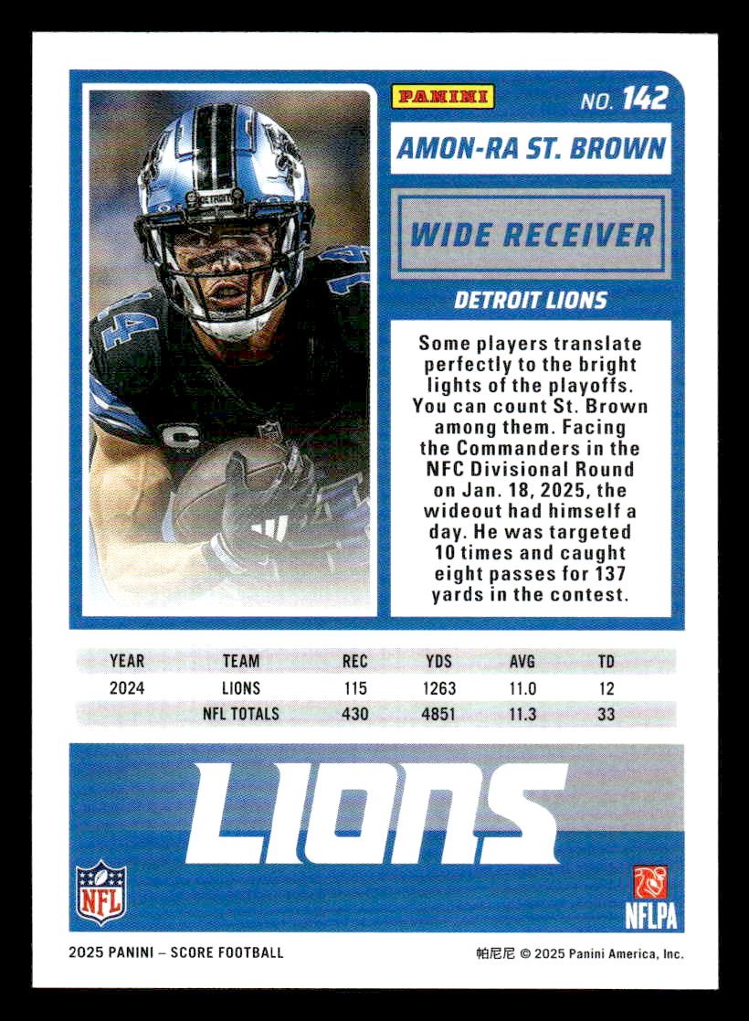 2025 Score-A-Treat #142 Amon-Ra St. Brown