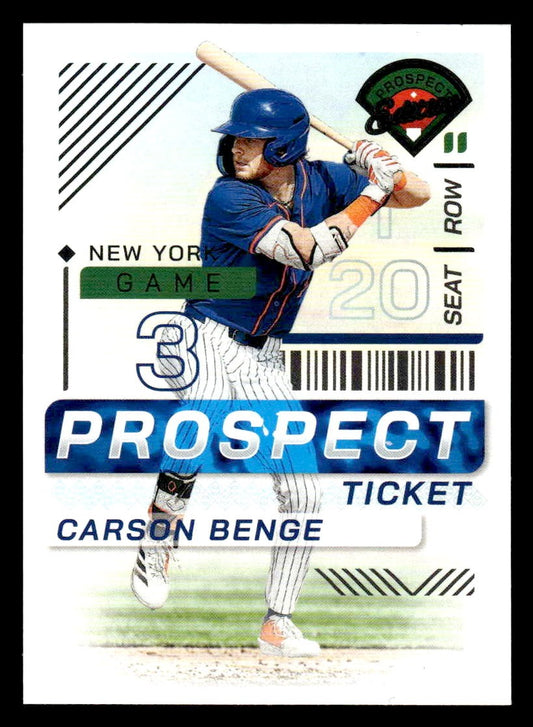 2024 Panini Prospect Edition #98 Carson Benge