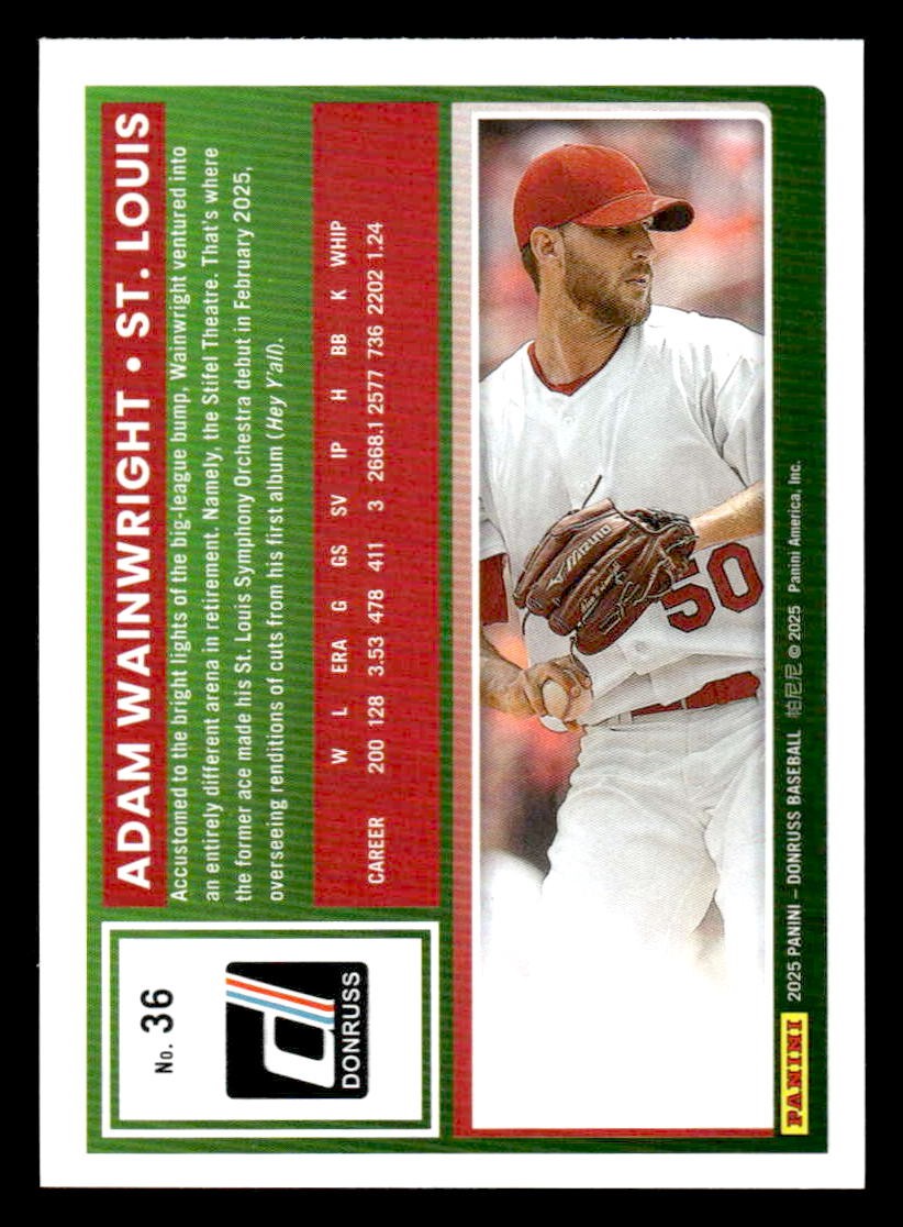 2025 Donruss #36 Adam Wainwright