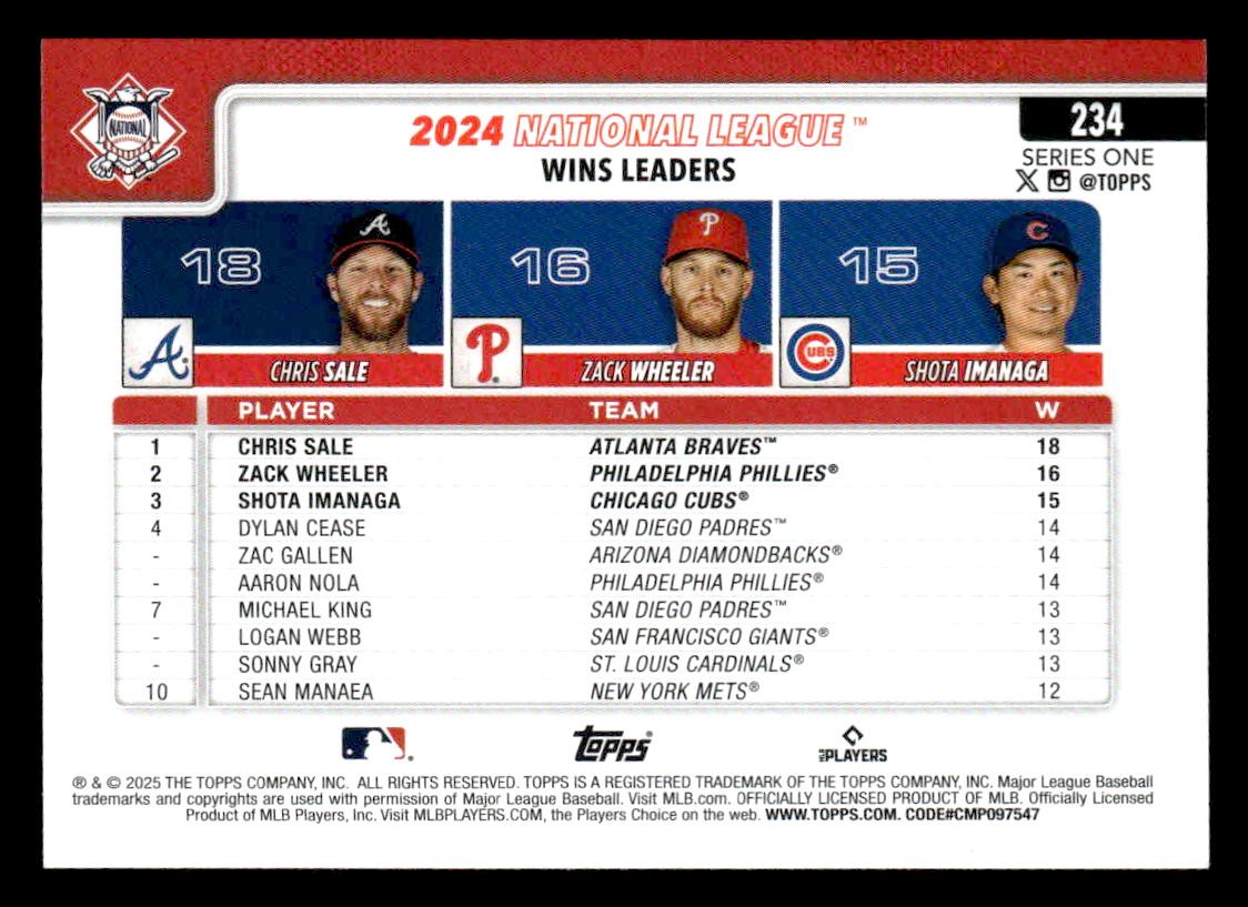 2025 Topps #234 Shota Imanaga