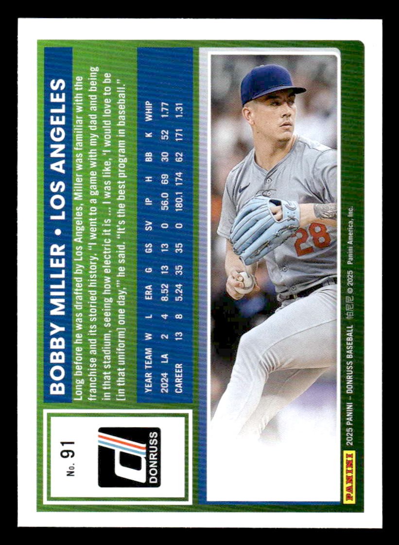 2025 Donruss #91 Bobby Miller
