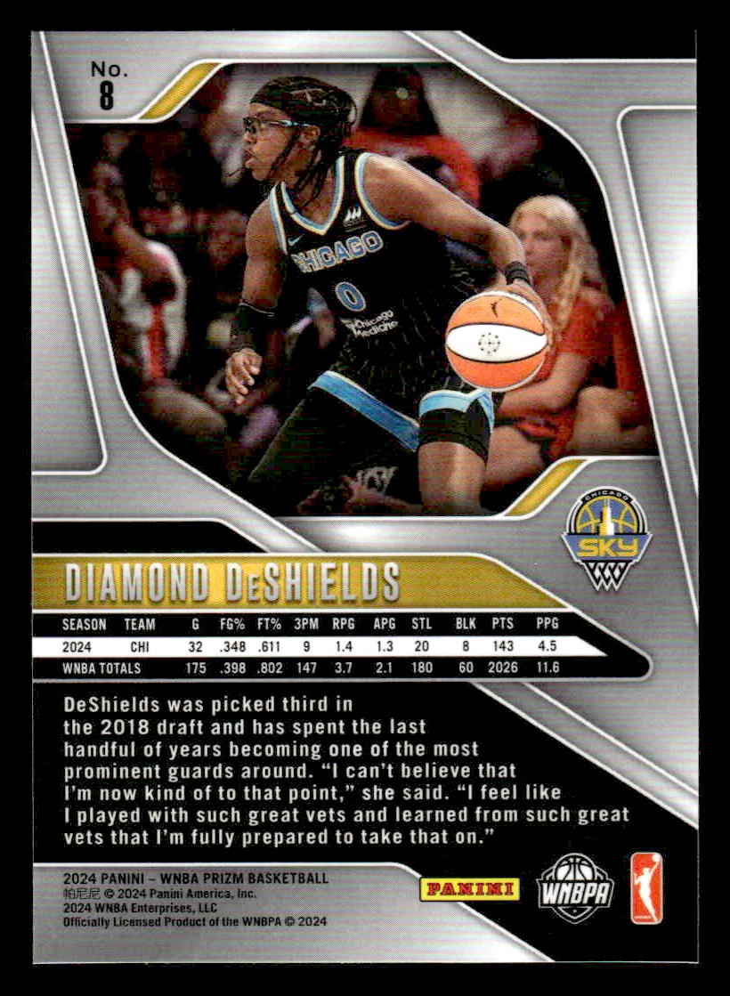 2024 Panini Prizm WNBA #8 Diamond DeShields
