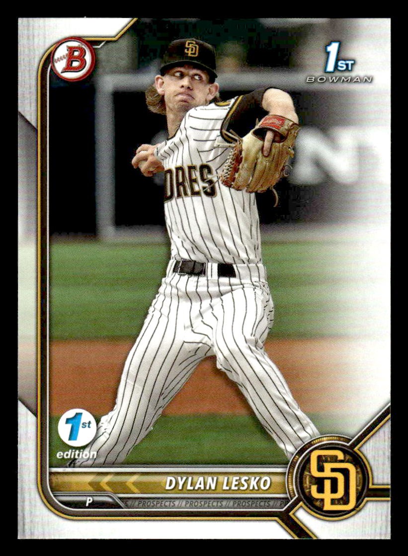 2022 Bowman Draft 1st Edition #BD-27 Dylan Lesko