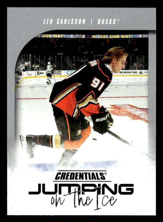 2024-25 Upper Deck Credentials #JI-LC Leo Carlsson Jumping on the Ice