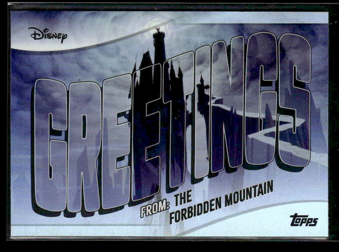 2025 Topps Disney Wonder #GF-19 The Forbidden Mountain Greetings From
