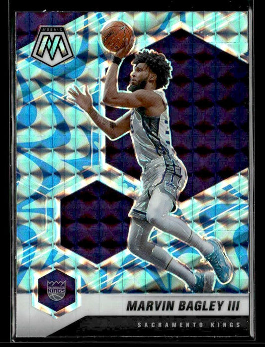 2020-21 Panini Mosaic #106 Marvin Bagley III Mosaic Reactive Blue