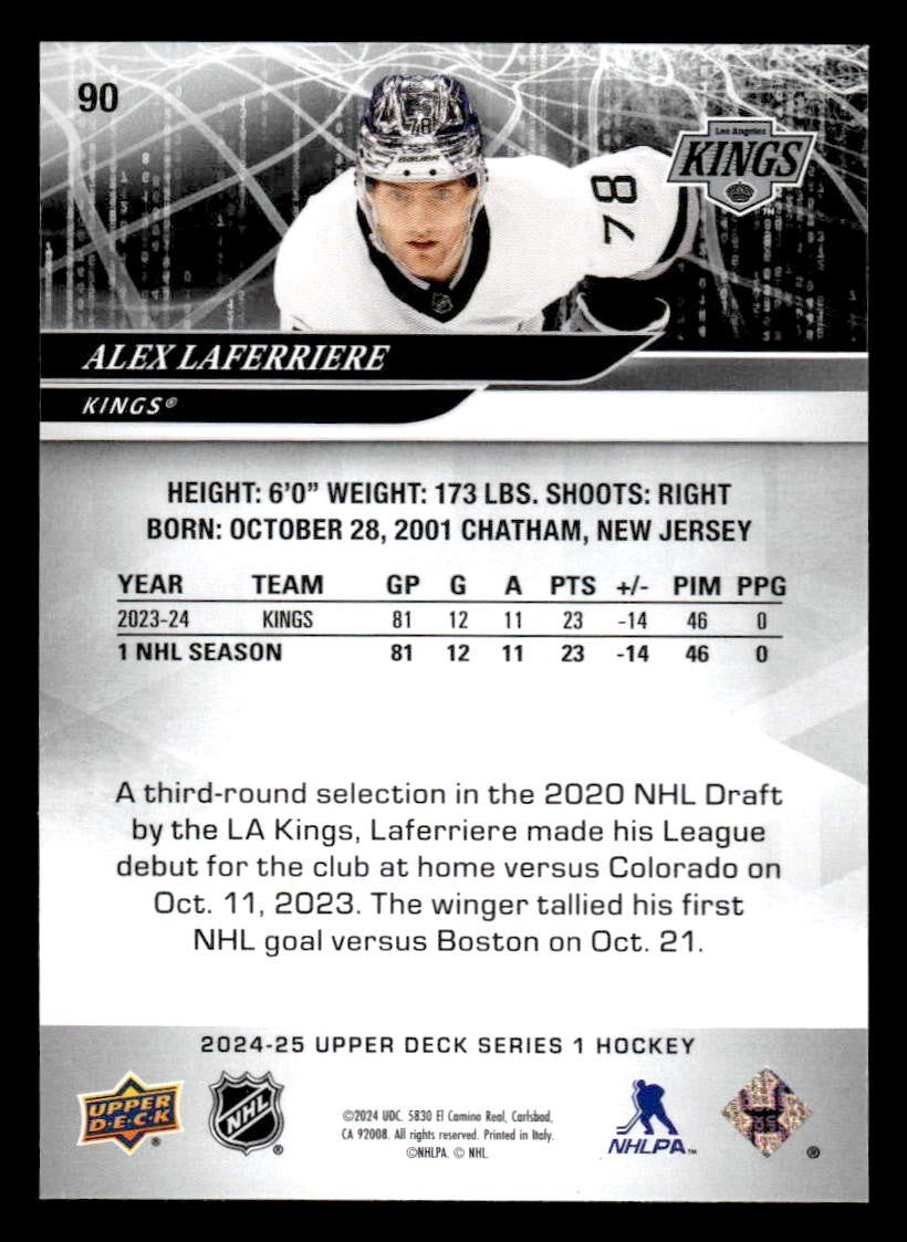 2024-25 Upper Deck #90 Alex Laferriere
