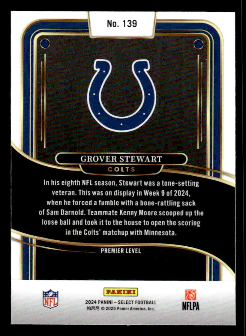2024 Panini Select #139 Grover Stewart