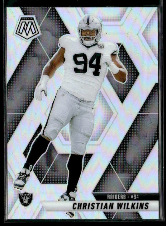 2025 Panini Mosaic #170 Christian Wilkins Silver