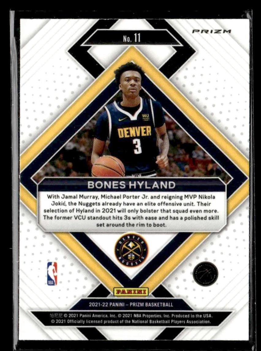2021-22 Panini Prizm #11 Bones Hyland Emergent Prizms Silver