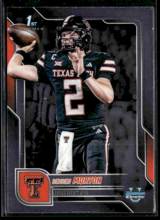 2025 Bowman University Chrome #110 Behren Morton