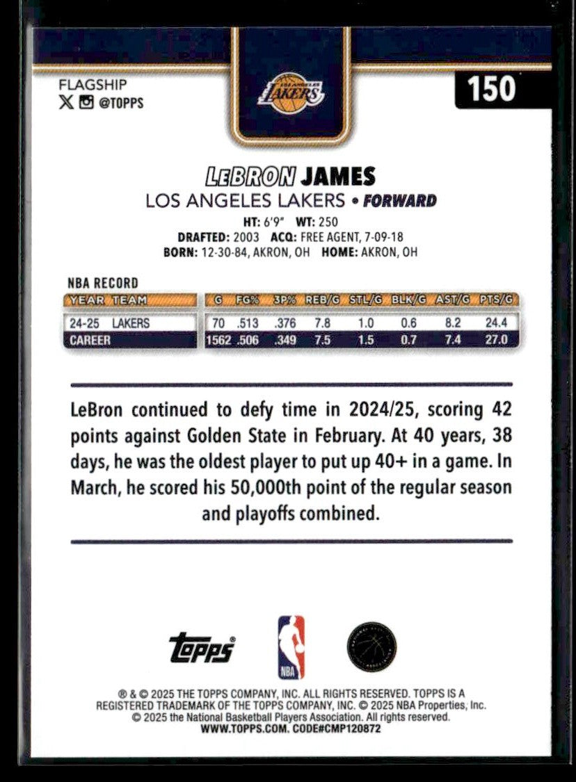 2025-26 Topps #150 LeBron James