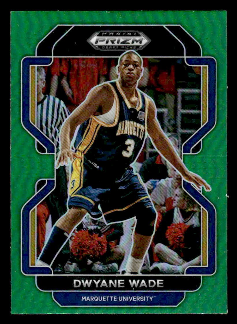 2022 Panini Prizm Draft Picks #16 Dwyane Wade Green Wave