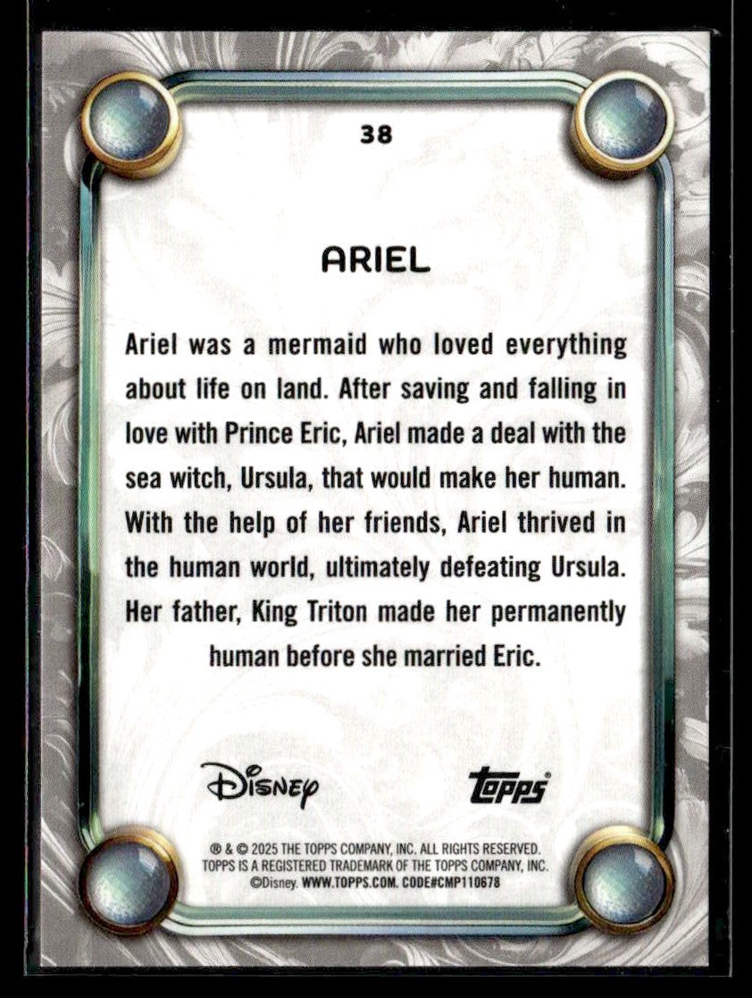 2025 Topps Disney Wonder #38 Ariel