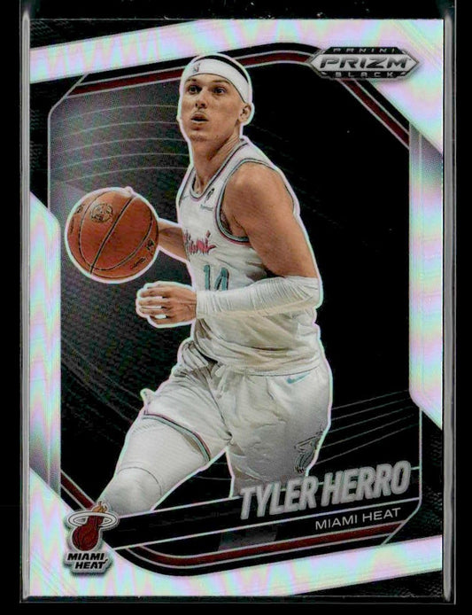 2024-25 Panini Prizm Black #88 Tyler Herro Silver Prizm
