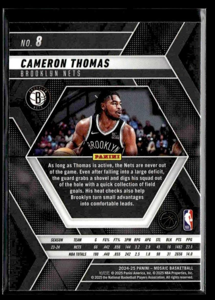 2024-25 Panini Mosaic #8 Cameron Thomas