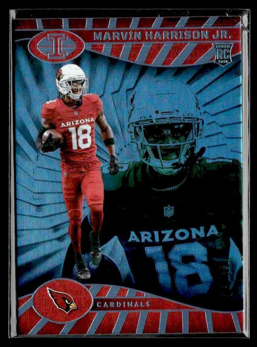 2024 Panini Illusions #3 Marvin Harrison Jr. Light Blue Trophy Collection #/249