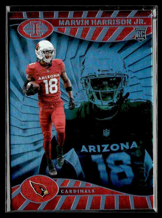 2024 Panini Illusions #3 Marvin Harrison Jr. Light Blue Trophy Collection #/249