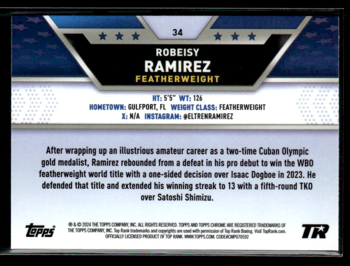 2024 Topps Chrome #34 Robeisy Ramirez